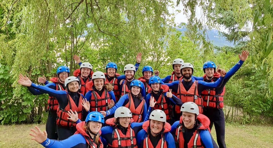 Groepsfoto raften Groepsfoto raften